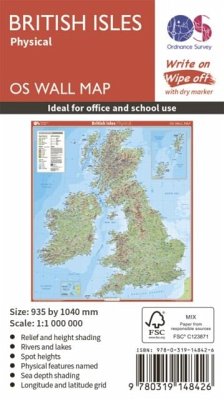 Cover British Isles Physical Map