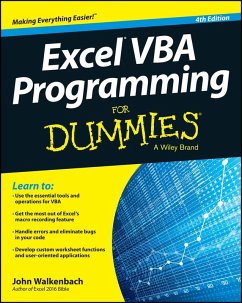 Excel VBA Programming For Dummies (eBook, ePUB) - Walkenbach, John