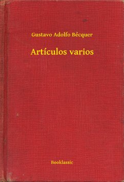 Artículos varios (eBook, ePUB) - Bécquer, Gustavo Adolfo