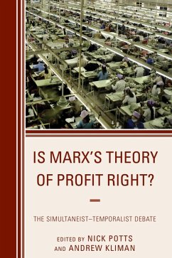 Cover Is Marx's Theory of Profit Right? (eBook, ePUB)