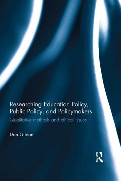 Cover Researching Education Policy, Public Policy, and Policymakers (eBook, PDF)