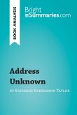 Address Unknown by Kathrine Kressmann Taylor (Book Analysis) (eBook, ePUB)