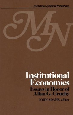 Cover Institutional Economics (eBook, PDF)