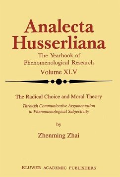 The Radical Choice and Moral Theory (eBook, PDF) - Zhenming Zhai