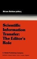 Cover Scientific Information Transfer: The Editor's Role (eBook, PDF)
