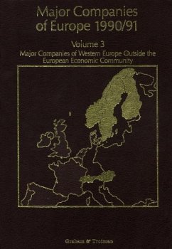 Major Companies of Europe 1990/91 Volume 3 (eBook, PDF) - Whiteside, R M; Wilson, A.; Blackburn, S.; Hörnig, S E; Wilson, C P