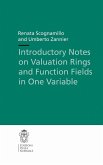 Introductory Notes on Valuation Rings and Function Fields in One Variable (eBook, PDF)