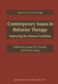 Contemporary Issues in Behavior Therapy (eBook, PDF)
