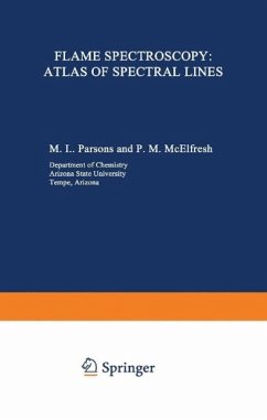 Flame Spectroscopy: Atlas of Spectral Lines (eBook, PDF) - Parsons, M. L.