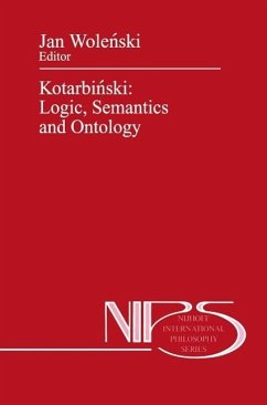 Kotarbinski: Logic, Semantics and Ontology (eBook, PDF)