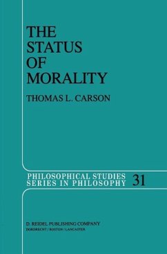 The Status of Morality (eBook, PDF) - Carson, Thomas L.