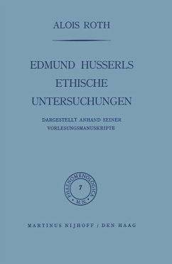 Cover Edmund Husserls ethische Untersuchungen (eBook, PDF)