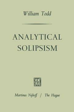 Analytical Solipsism (eBook, PDF) - Todd, William Lewis