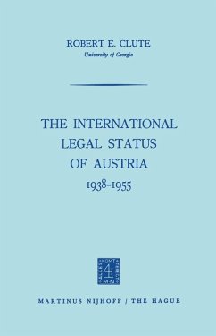 Cover The International Legal Status of Austria 1938-1955 (eBook, PDF)