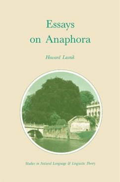 Cover Essays on Anaphora (eBook, PDF)