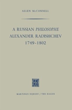 A Russian Philosophe Alexander Radishchev (eBook, PDF) - Mcconnell, Allen