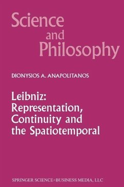Leibniz: Representation, Continuity and the Spatiotemporal (eBook, PDF) - Anapolitanos, D. A.