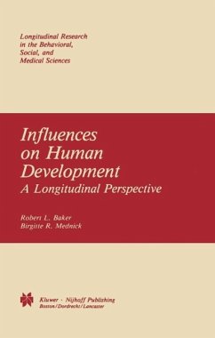 Influences on Human Development (eBook, PDF) - Baker, R. L.; Mednick, B. R.; University Of California