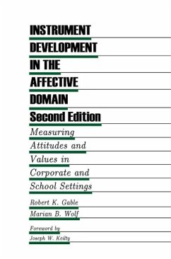 Instrument Development in the Affective Domain (eBook, PDF) - Gable, Robert K.; Wolf, Marian B.