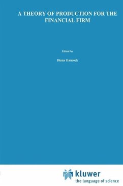 Cover A Theory of Production for the Financial Firm (eBook, PDF)