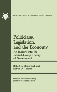 Politicians, Legislation, and the Economy (eBook, PDF) - Mccormick, R. E.; Tollison, Robert D.