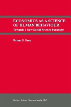 Economics As a Science of Human Behaviour (eBook, PDF) - Frey, Bruno S.