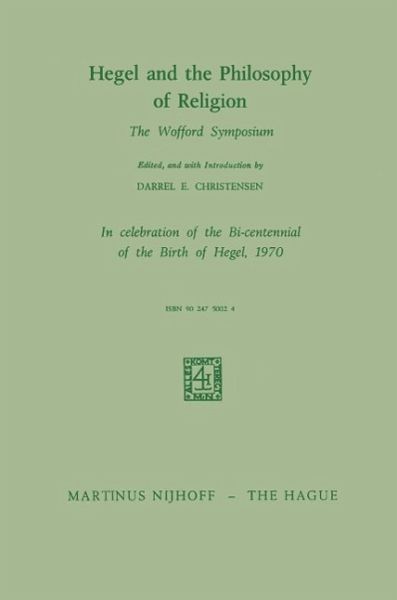 Hegel and the Philosophy of Religion (eBook, PDF) Hegel and the Philosophy of Religion (eBook, PDF)