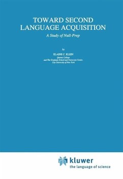 Toward Second Language Acquisition (eBook, PDF) - Klein, E. C.