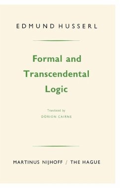 Formal and Transcendental Logic (eBook, PDF) - Husserl, Edmund