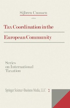 Tax Coordination in the European Community (eBook, PDF) - Cnossen, Sijbren