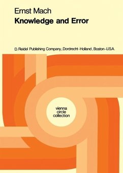 Knowledge and Error (eBook, PDF) - Mach, Ernst