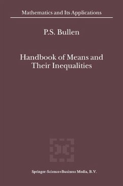 Cover Handbook of Means and Their Inequalities (eBook, PDF)