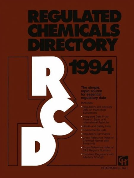 Regulated Chemicals Directory 1994 (eBook, PDF)