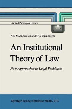 An Institutional Theory of Law (eBook, PDF) - Maccormick, N.; Weinberger, Ota