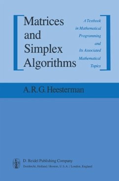 Matrices and Simplex Algorithms (eBook, PDF) - Heesterman, Aaart R.