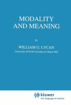 Modality and Meaning (eBook, PDF) - Lycan, W. G.