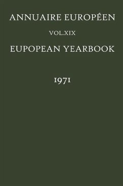 Annuaire Européen / European Yearbook (eBook, PDF) Cover Annuaire Européen / European Yearbook (eBook, PDF)