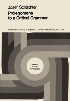 Cover Prolegomena to a Critical Grammar (eBook, PDF)