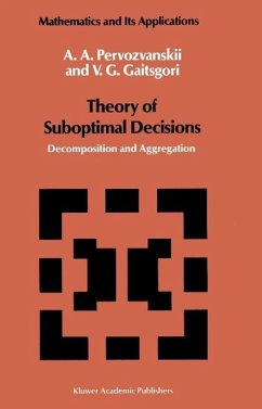 Theory of Suboptimal Decisions (eBook, PDF) - Pervozvanskii, A. A.; Gaitsgori, V. G.