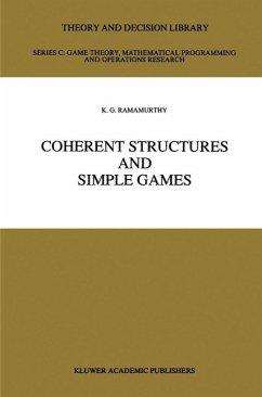 Coherent Structures and Simple Games (eBook, PDF) - Ramamurthy, K. G.