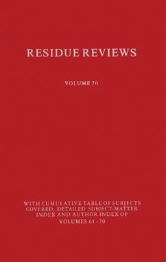 Residues of Pesticides and Other Contaminants in the Total Environment (eBook, PDF) - Gunther, Francis A.