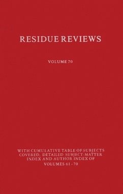 Residues of Pesticides and Other Contaminants in the Total Environment (eBook, PDF) - Gunther, Francis A.
