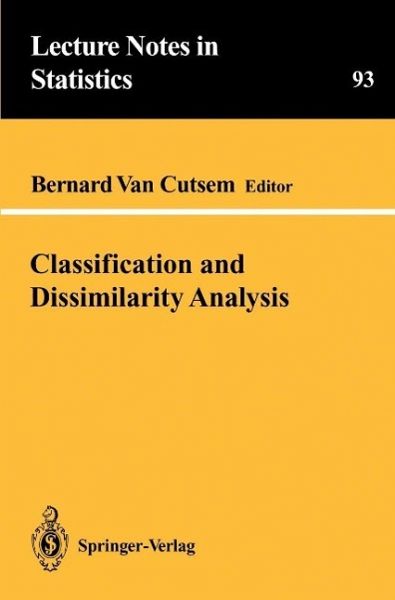 Classification and Dissimilarity Analysis (eBook, PDF)
