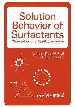 Solution Behavior of Surfactants (eBook, PDF)
