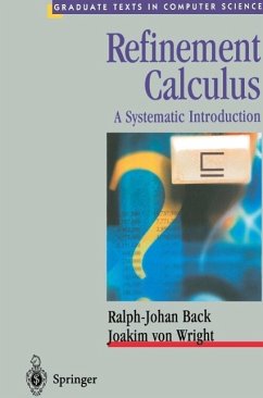 Refinement Calculus (eBook, PDF) - Back, Ralph-Johan; Wright, Joakim