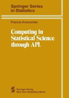 Computing in Statistical Science through APL (eBook, PDF) - Anscombe, Francis John