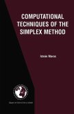 Computational Techniques of the Simplex Method (eBook, PDF)