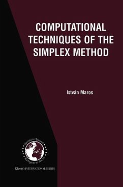 Computational Techniques of the Simplex Method (eBook, PDF) - Maros, István