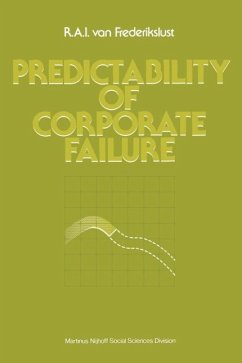 Predictability of corporate failure (eBook, PDF) - Frederikslust, R. A. I. van