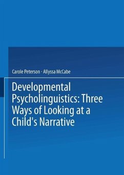 Cover Developmental Psycholinguistics (eBook, PDF)